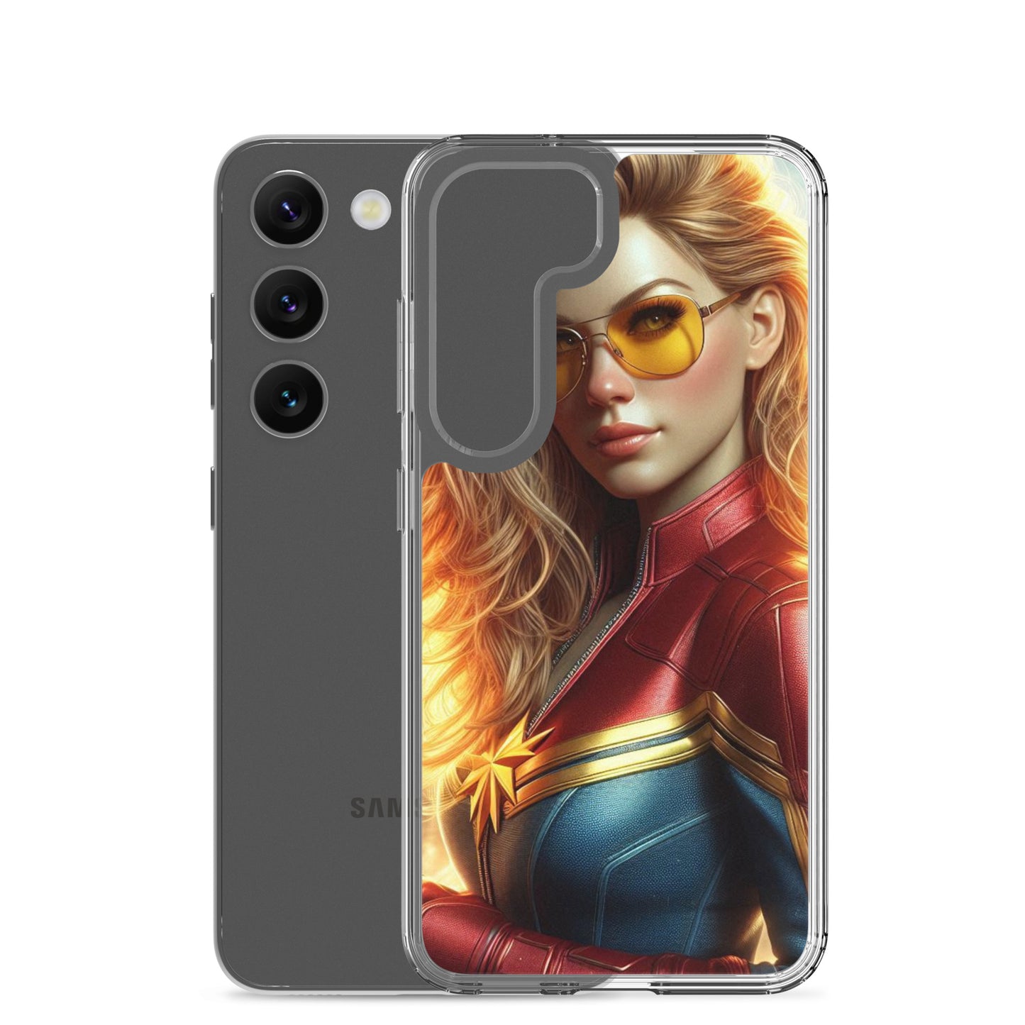 Funda transparent per a Samsung®. Noia Marvel