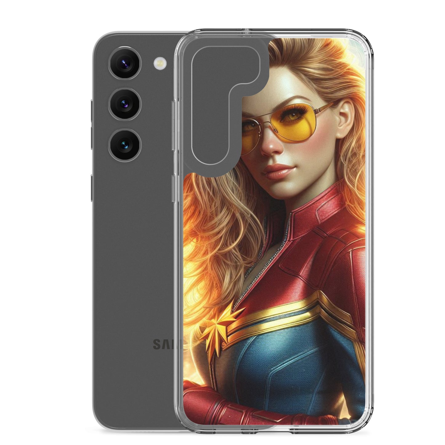 Funda transparent per a Samsung®. Noia Marvel