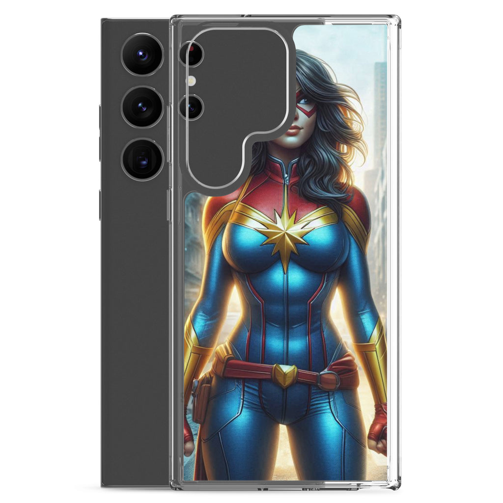 Funda transparente para Samsung®. Diseño IA. Chica Marvel