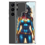 Funda transparente para Samsung®. Diseño IA. Chica Marvel