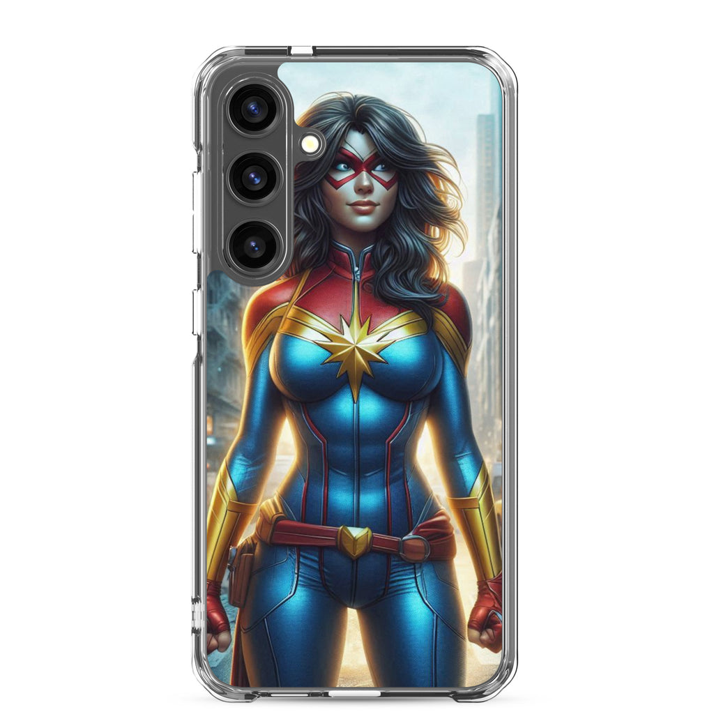Funda transparente para Samsung®. Diseño IA. Chica Marvel