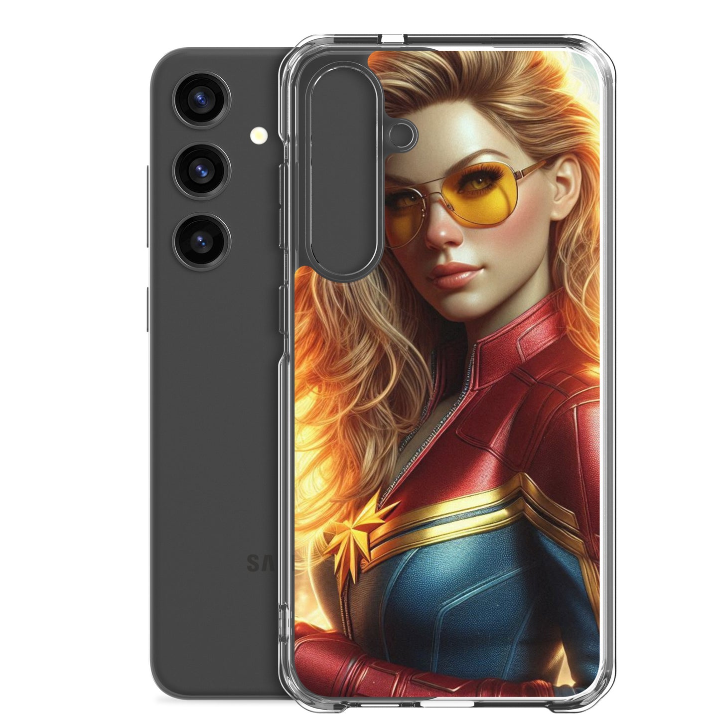 Funda transparent per a Samsung®. Noia Marvel