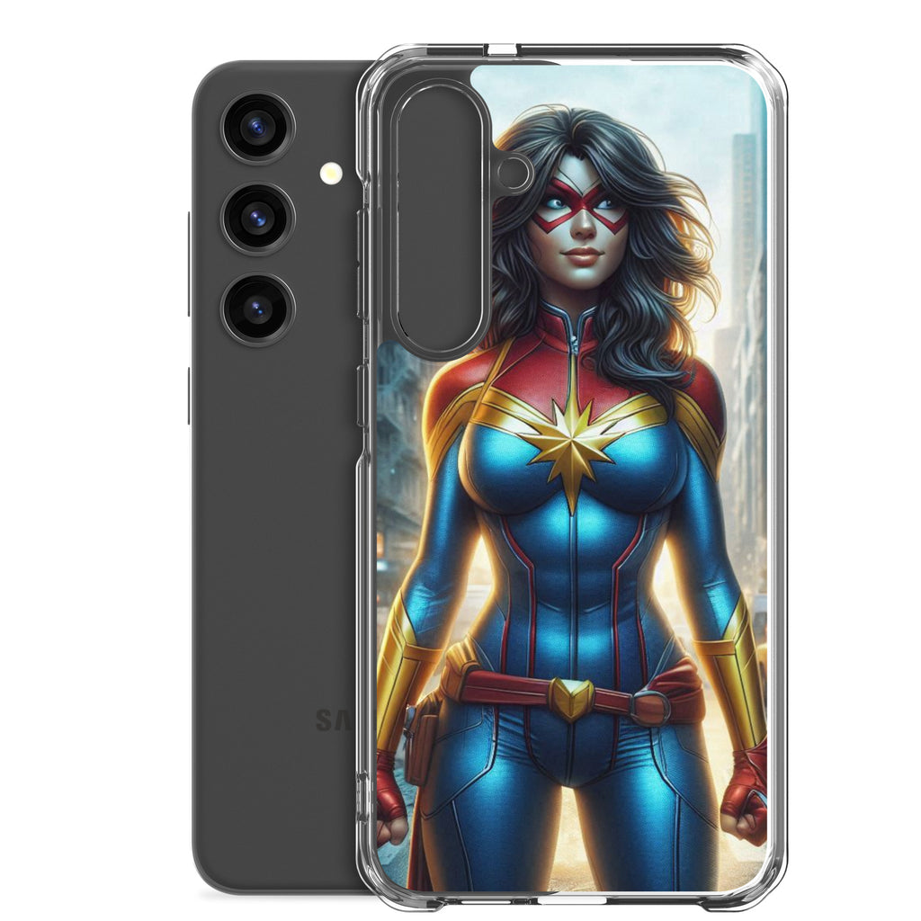 Funda transparente para Samsung®. Diseño IA. Chica Marvel