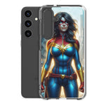 Funda transparente para Samsung®. Diseño IA. Chica Marvel