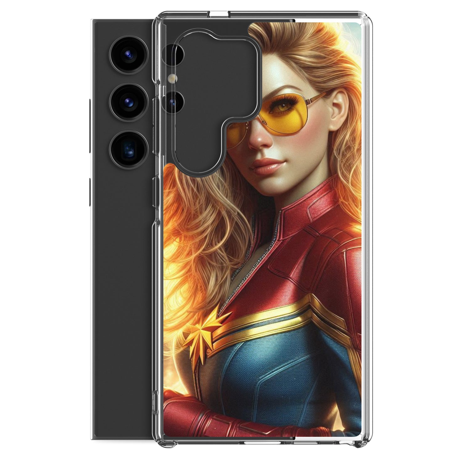 Funda transparent per a Samsung®. Noia Marvel