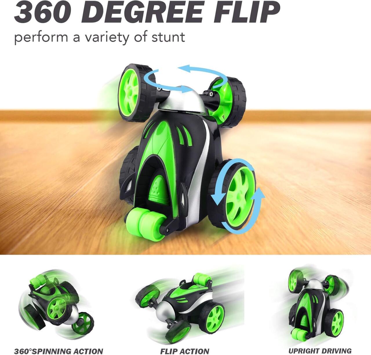 Coche Teledirigido Acrobático Stunt RC para Niños | Rotación 360° y Alta Velocidad - Nemessis Shop®