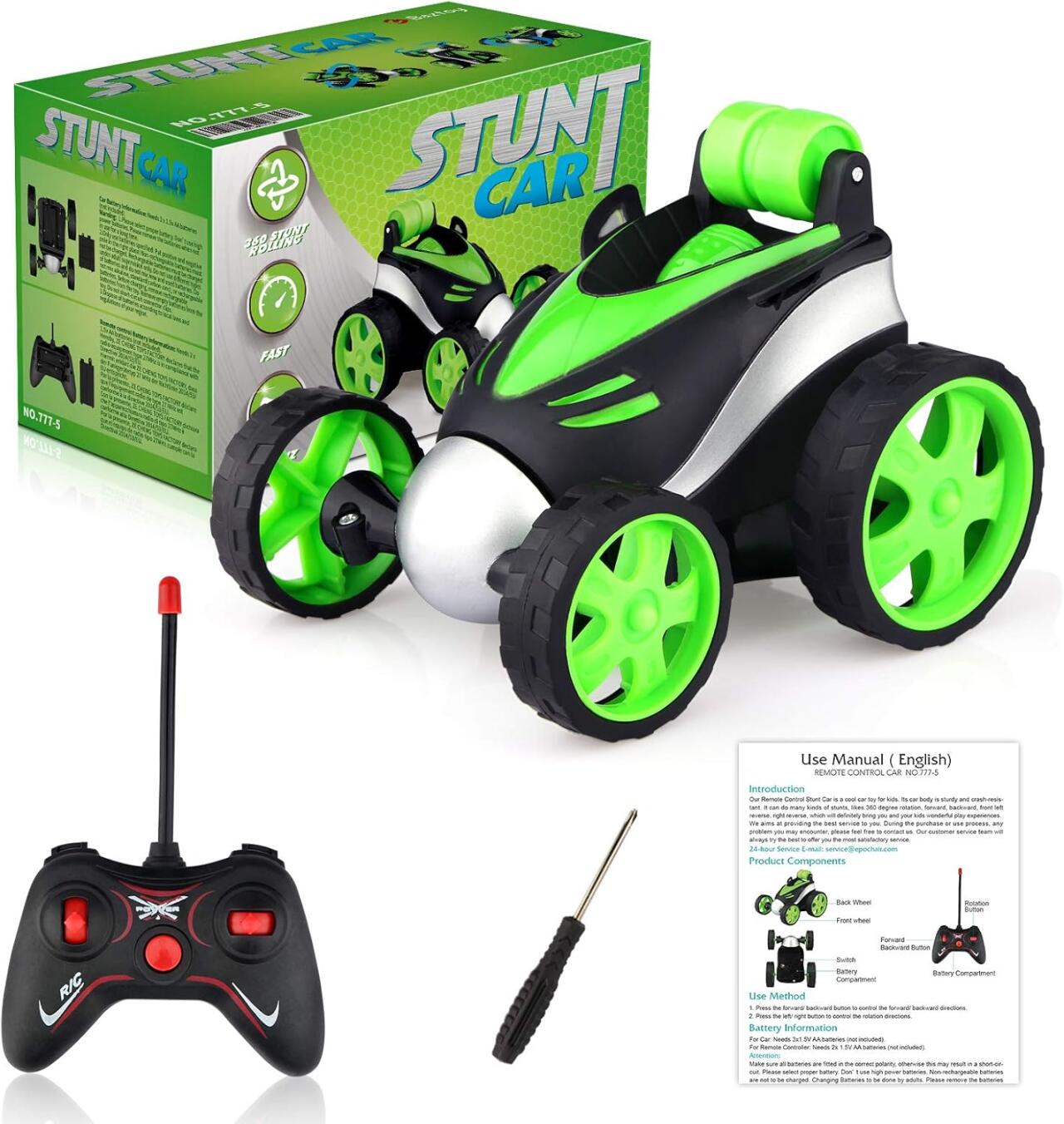 Coche Teledirigido Acrobático Stunt RC para Niños | Rotación 360° y Alta Velocidad - Nemessis Shop®