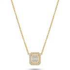 Collar L’Éclat Géométrique Baguette Pavé