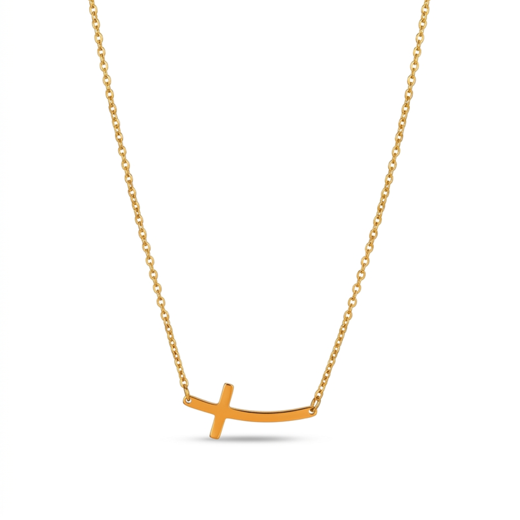 Collar La Croix Incurvée Pure Minimalist