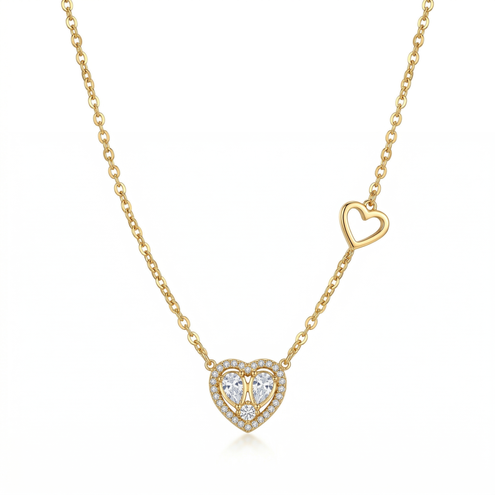 Collar L'Amour Doré - Destellos de Cristal y Oro