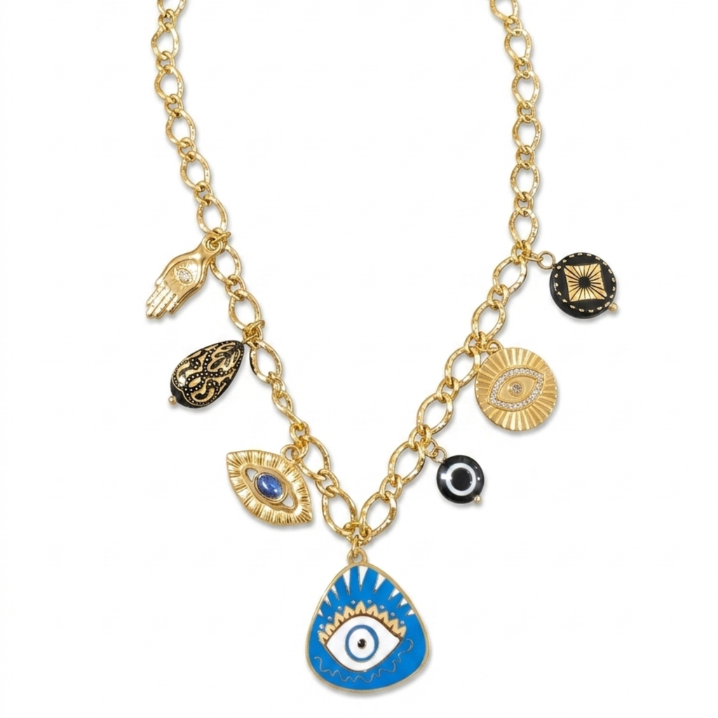 Collar Œil Bleu Mystique