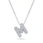 Collar Mon Initial Éclatant Letter M
