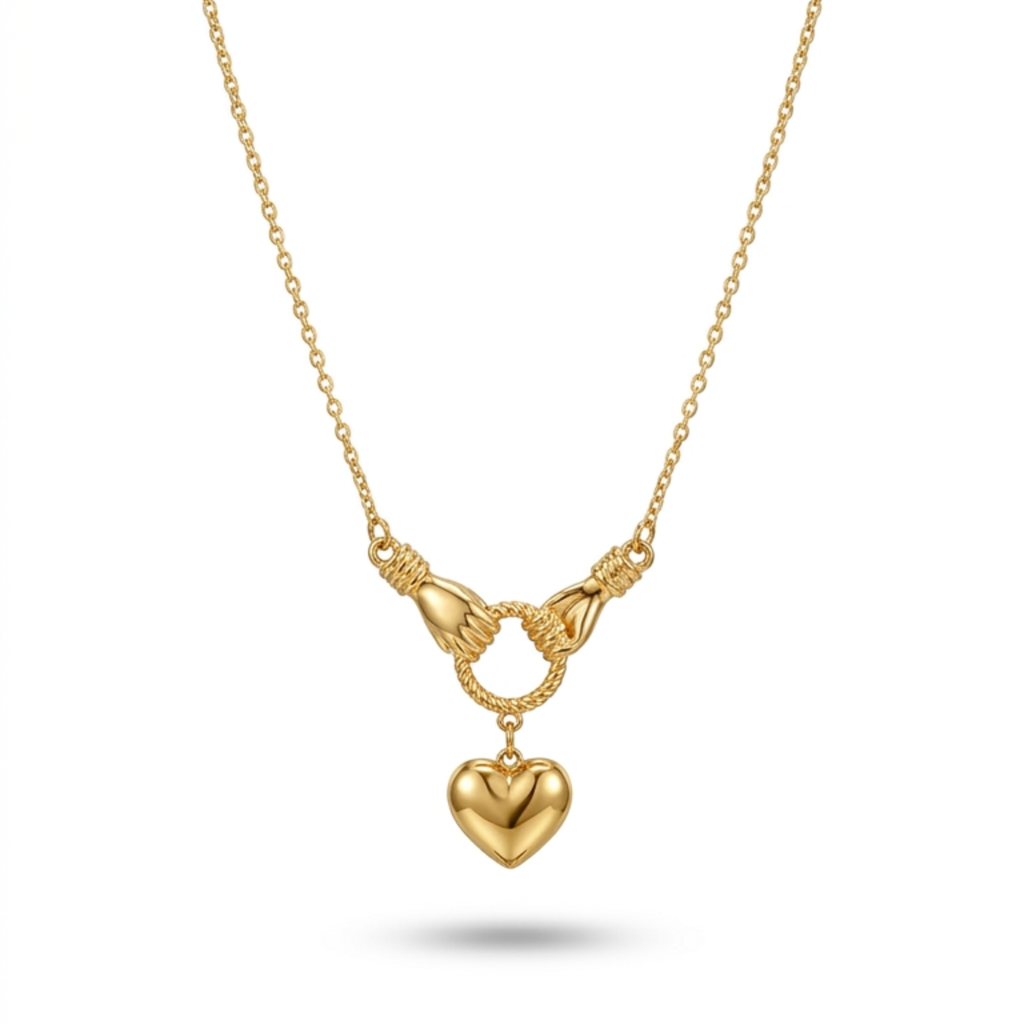 Collar Mon Amour Puffed Heart