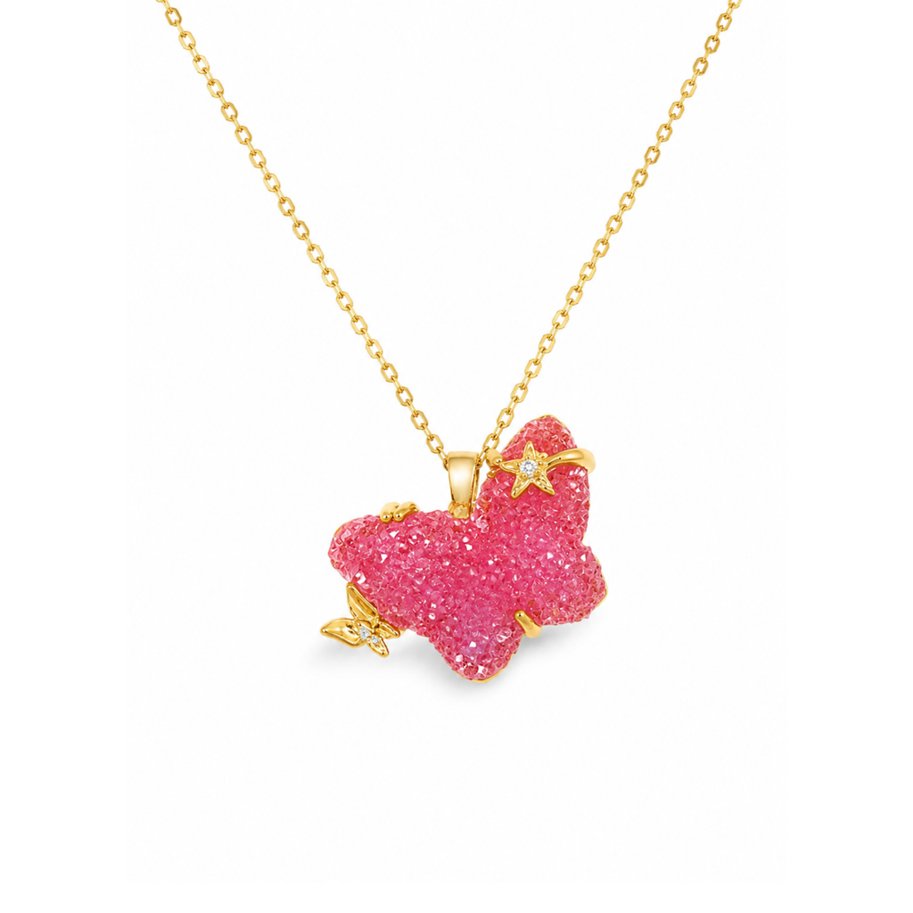 Collar Papillon de Cristal