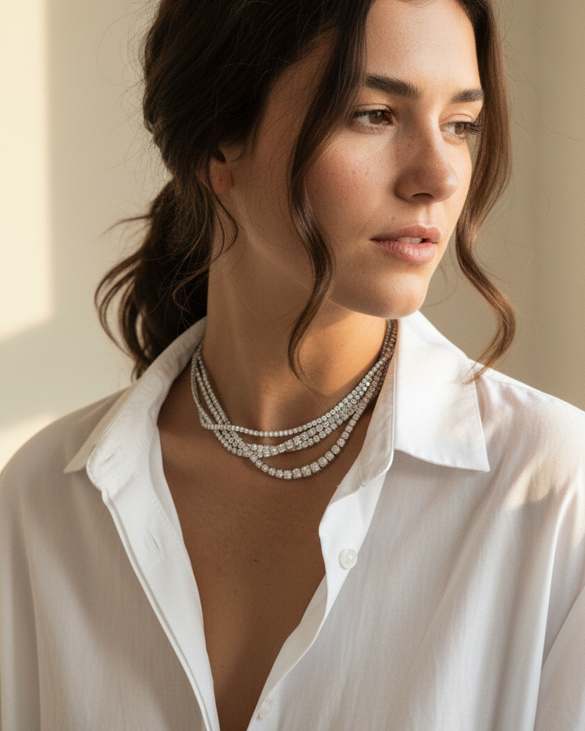 COLLAR RIVIERE 4MM