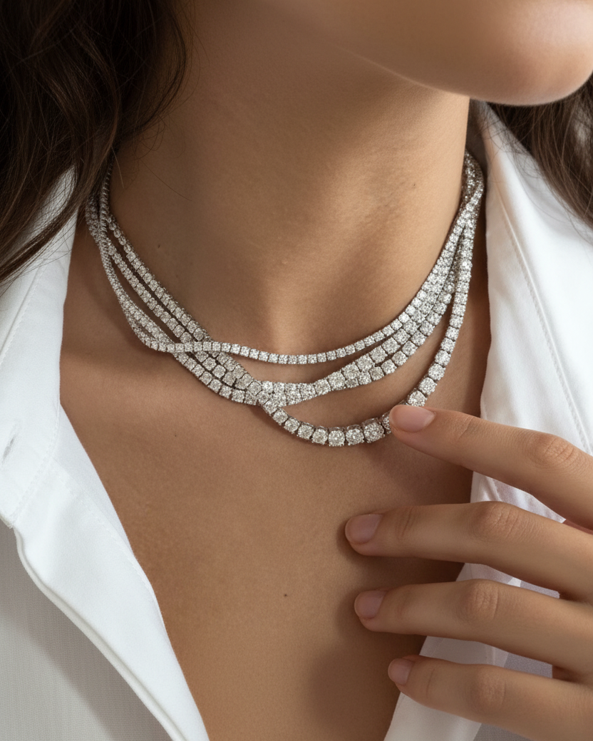 COLLAR RIVIERE 4MM