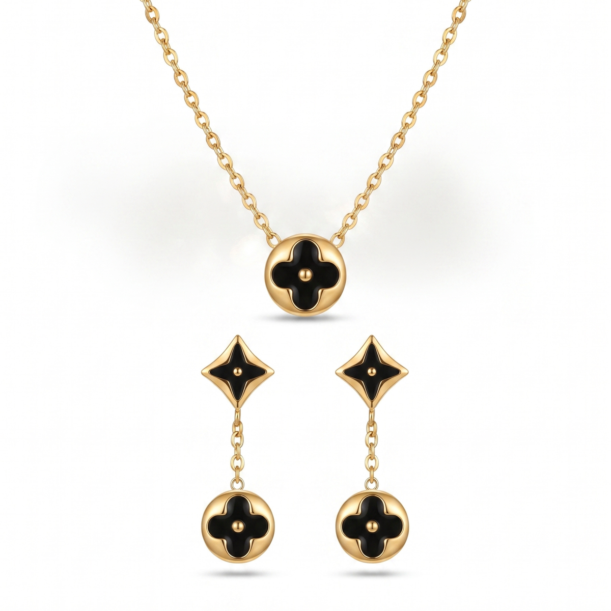 Set de Collar y Pendientes Fleur de Nuit