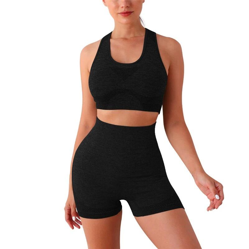 Conjunto Deportivo Mujer 2 Piezas Push Up Negro - Nemessis Shop®