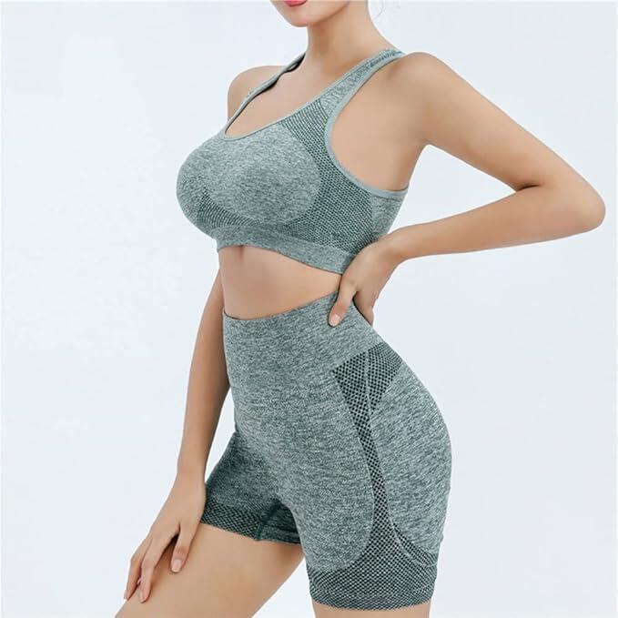 Conjunto deportivo mujer 2pcs gris - talla unica - Nemessis Shop®