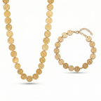 Set de Collar y Pulsera Geometric Aura Duo