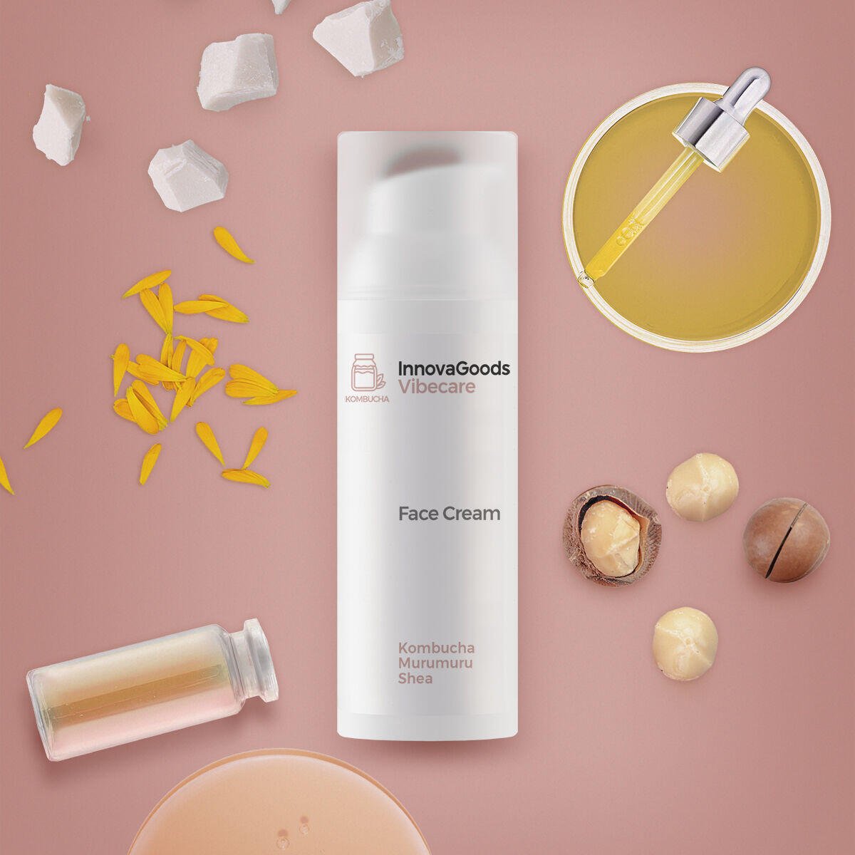 Crema Facial Hidratante Kombucha Vibecare 50 ml - Nemessis Shop®