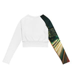 Crop top de manga larga de poliéster reciclado. Chica Marvel - Nemessis Shop