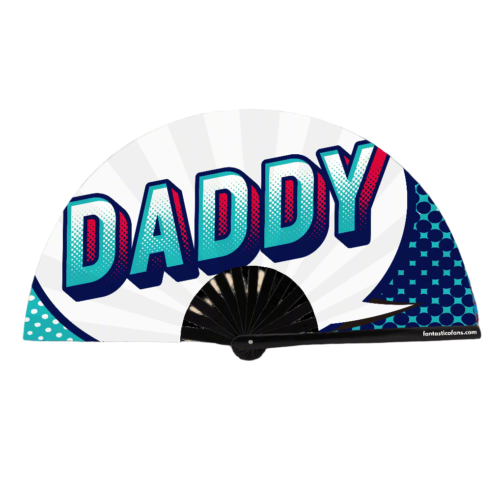 Daddy Blue text XL Fan - Nemessis Shop®