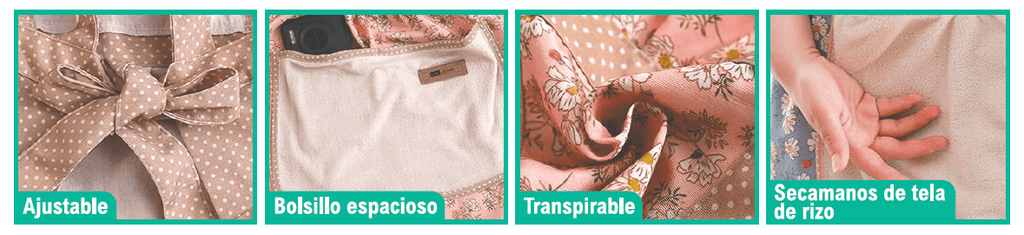 Delantal con secamanos - Nemessis Shop®