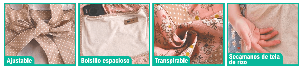 Delantal con secamanos - Nemessis Shop®