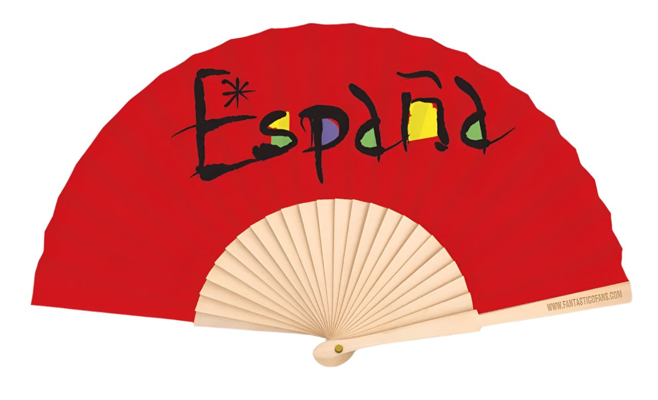 Espana Red 23cm Fan - Nemessis Shop®