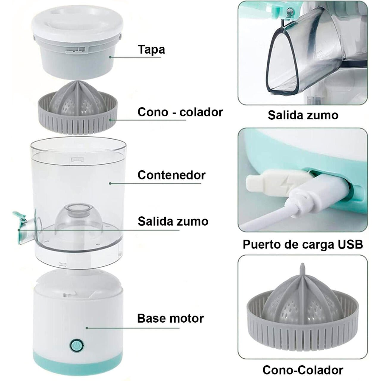 Exprimidor automático USB C - Nemessis Shop®