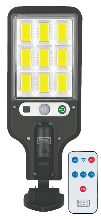 Farola solar 108 LED COB - Nemessis Shop®