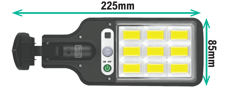 Farola solar 108 LED COB - Nemessis Shop®
