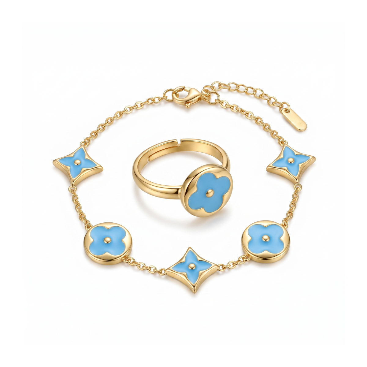 Pulsera y Anillo Ciel Botanique