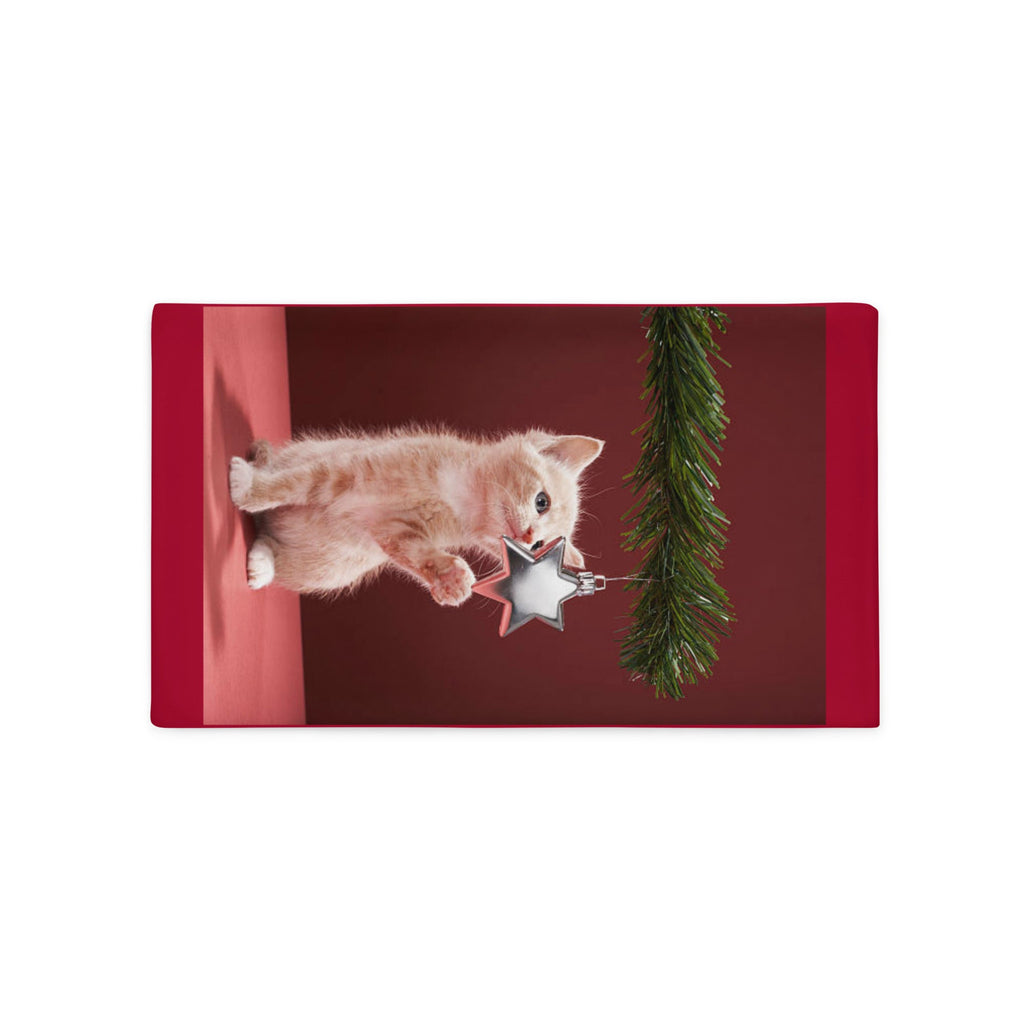 Funda de cojín. Gatito navideño. - Nemessis Shop
