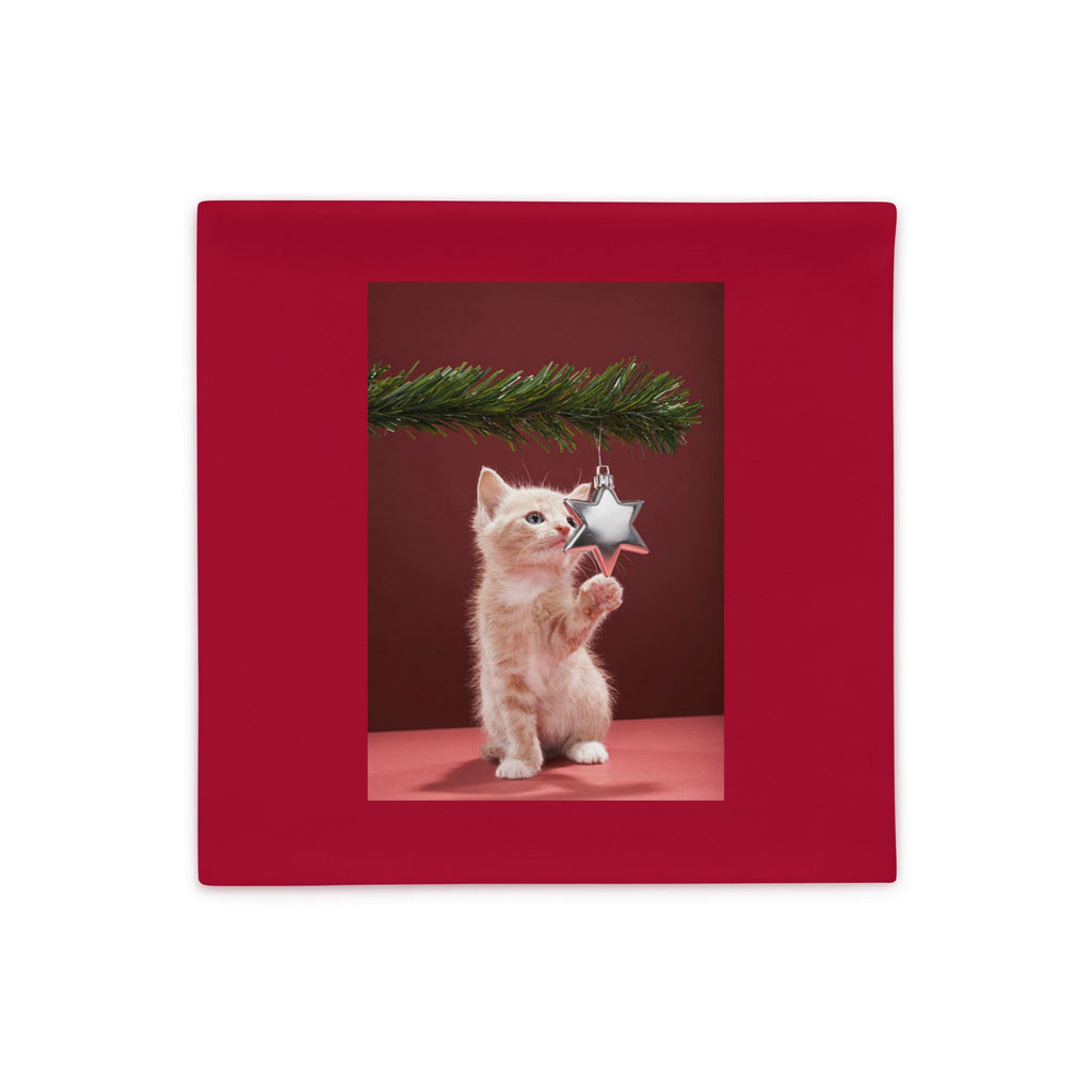 Funda de cojín. Gatito navideño. - Nemessis Shop