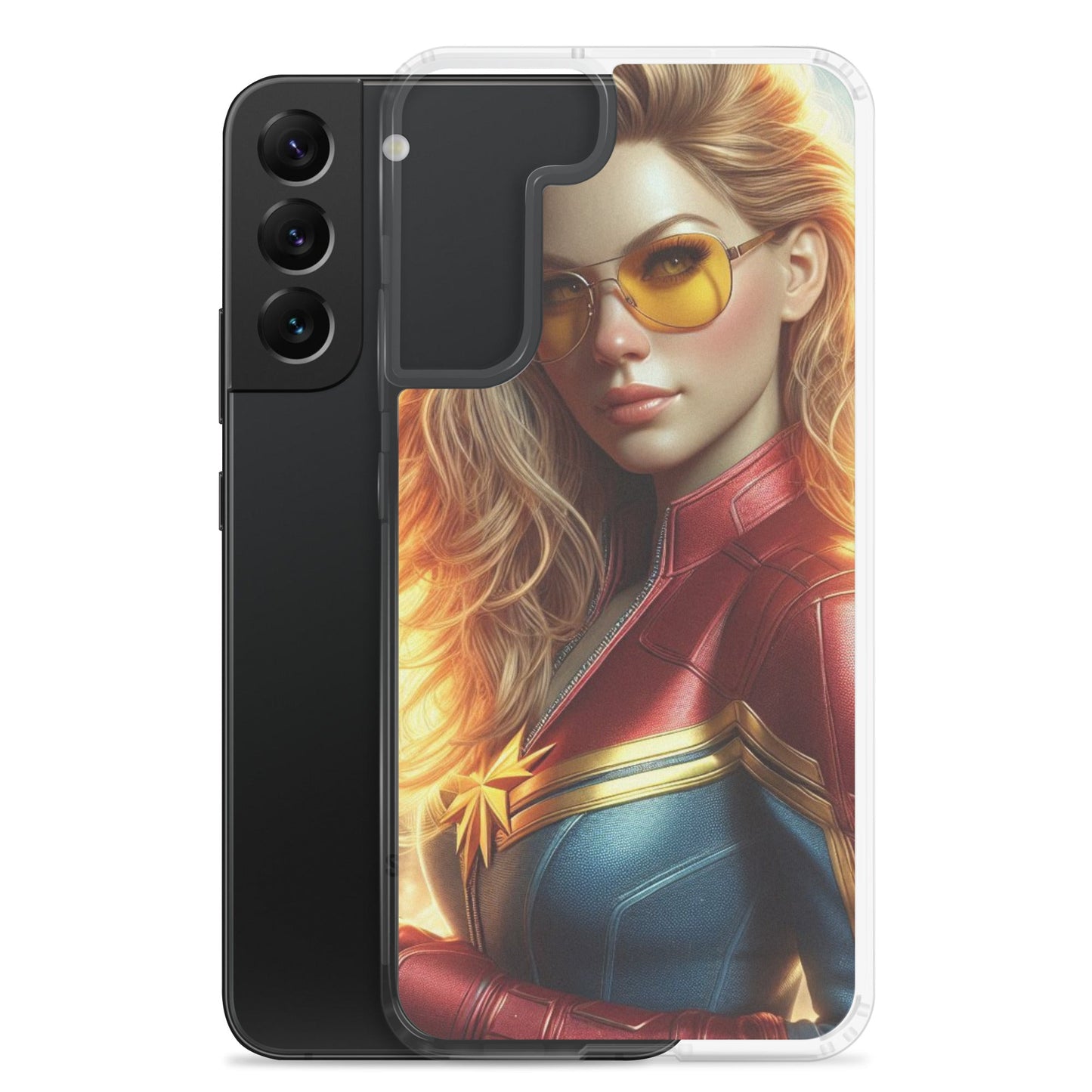 Funda transparente para Samsung®. Chica Marvel - Nemessis Shop