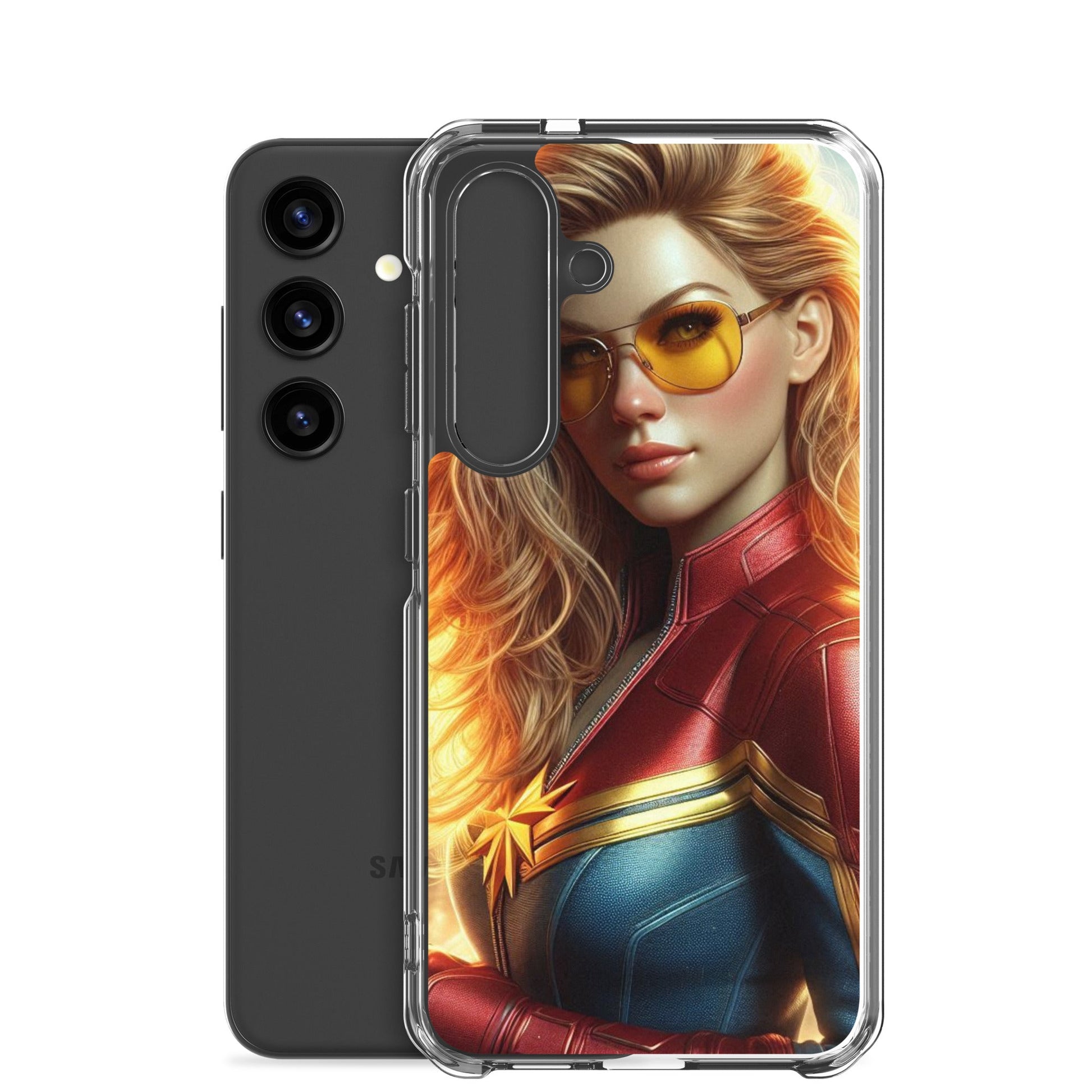 Funda transparente para Samsung®. Chica Marvel - Nemessis Shop