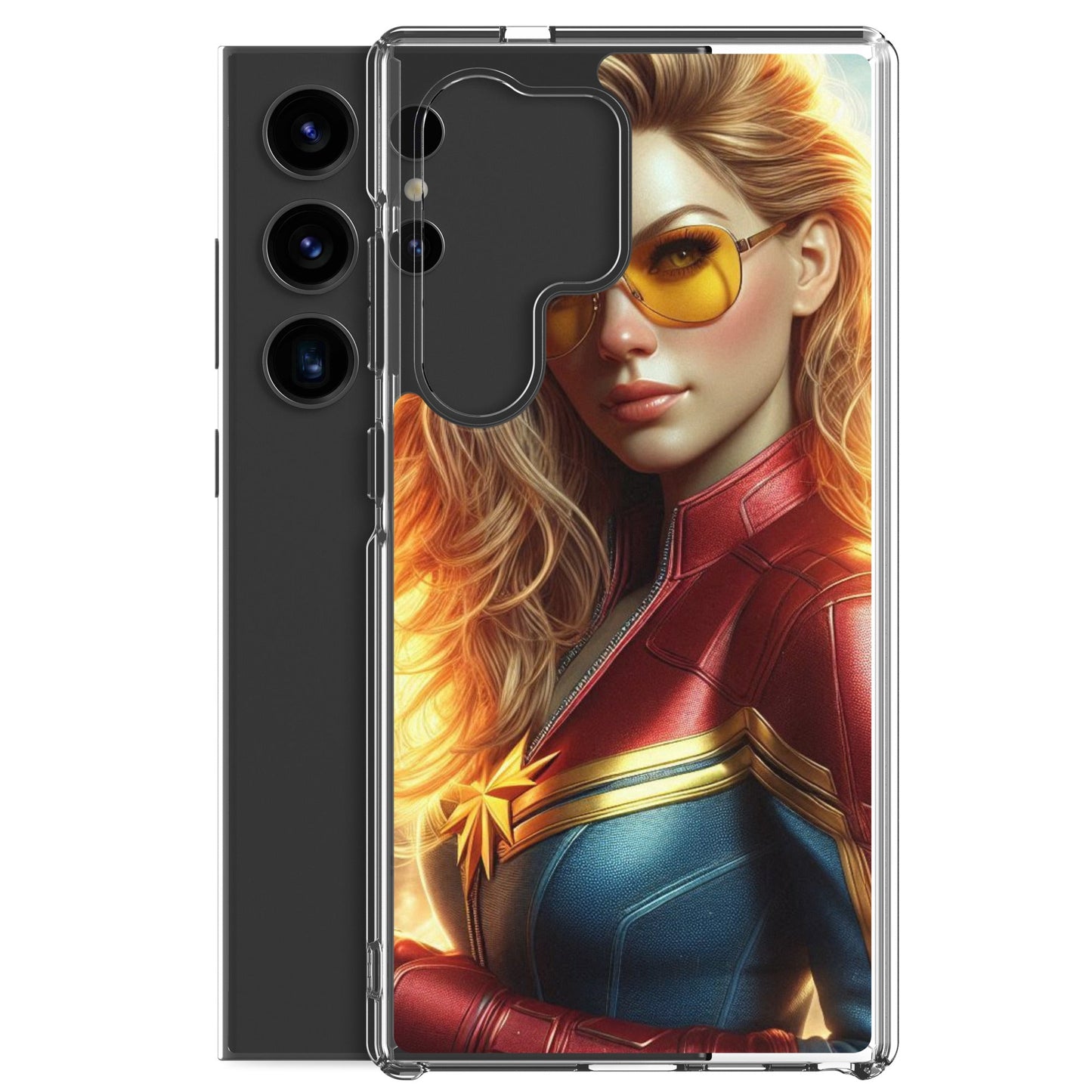 Funda transparente para Samsung®. Chica Marvel - Nemessis Shop