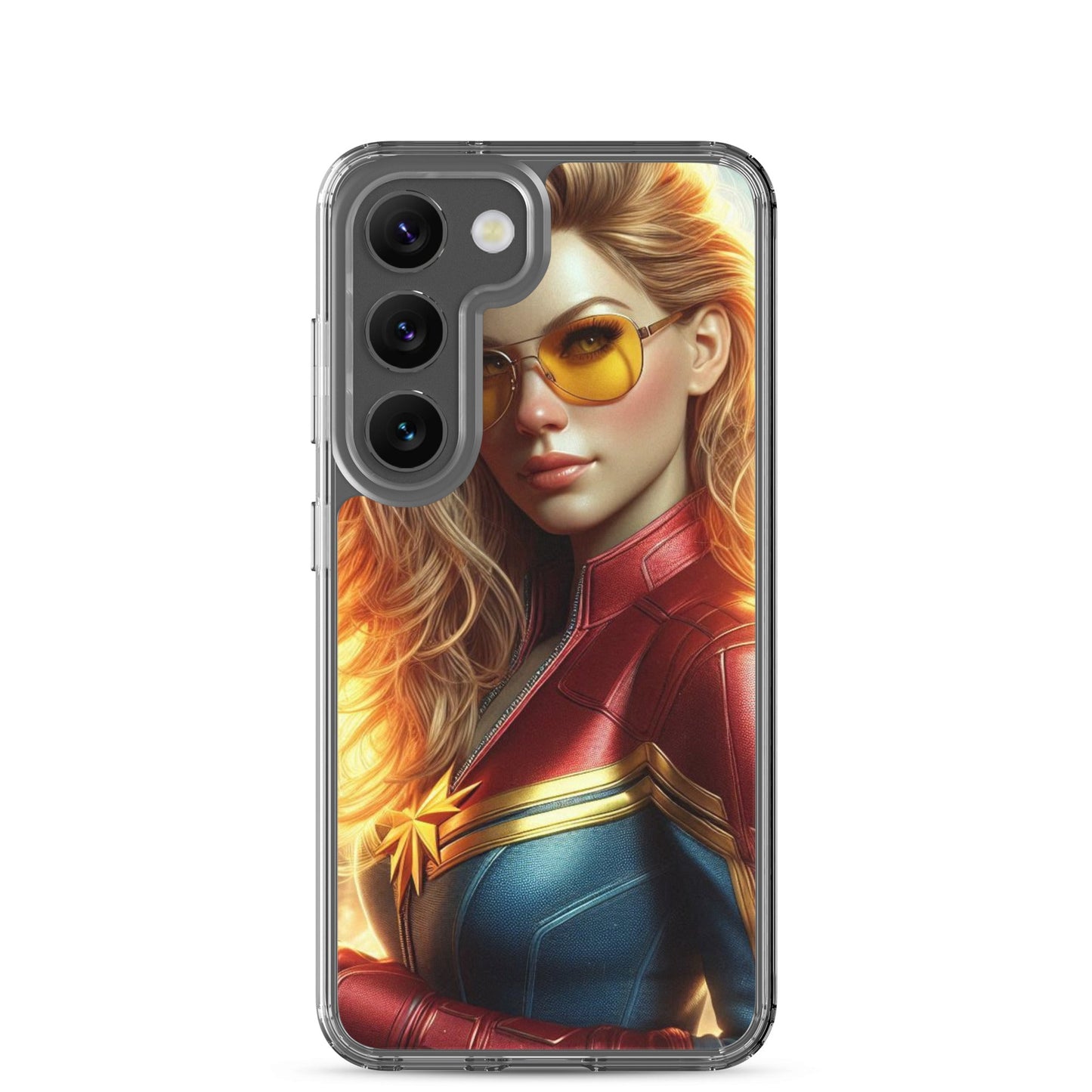 Funda transparente para Samsung®. Chica Marvel - Nemessis Shop