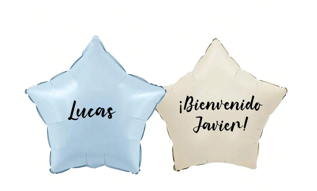 Globo de helio personalizado estrella