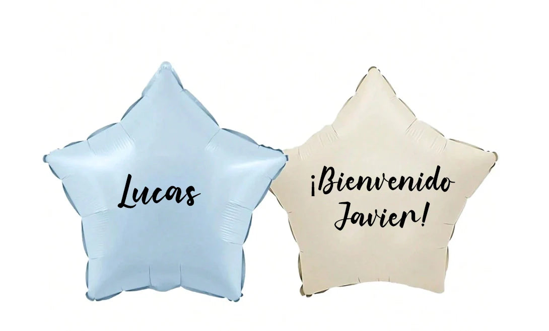Globo de helio personalizado estrella