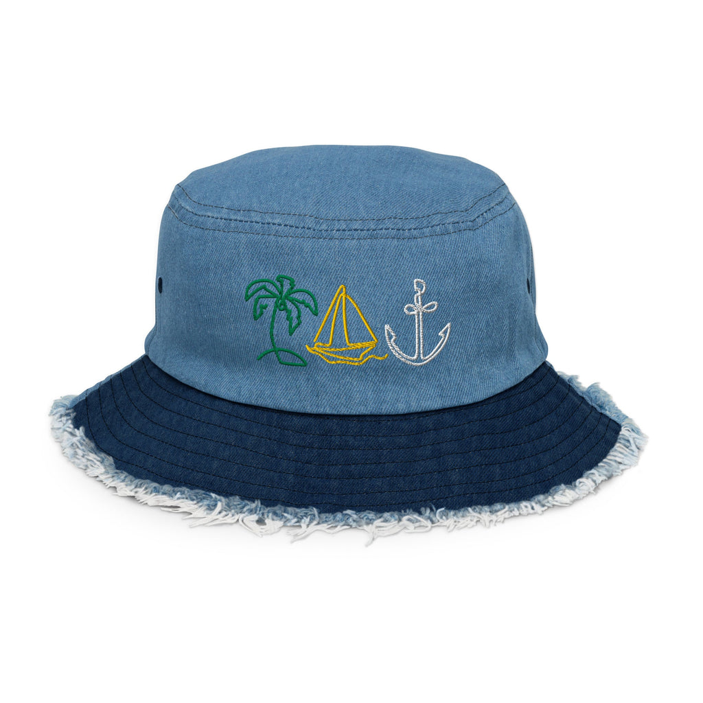 Gorro de pescador vaquero desgastado - Nemessis Shop
