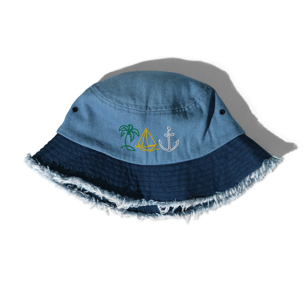 Gorro de pescador vaquero desgastado - Nemessis Shop