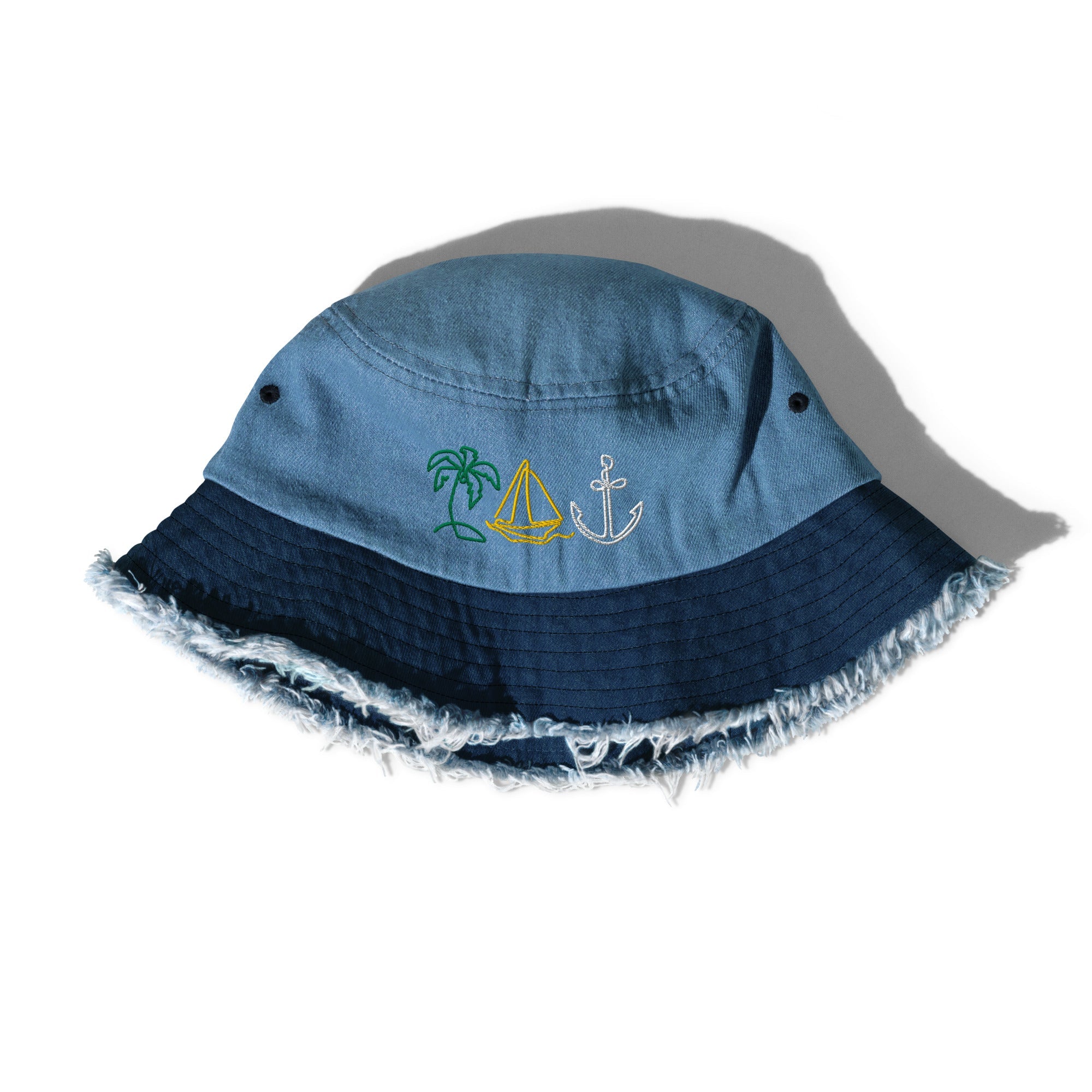 Gorro de pescador vaquero desgastado - Nemessis Shop