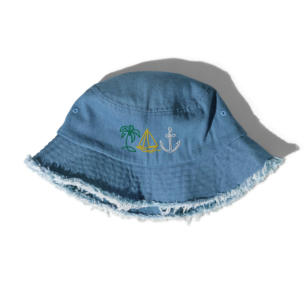 Gorro de pescador vaquero desgastado - Nemessis Shop