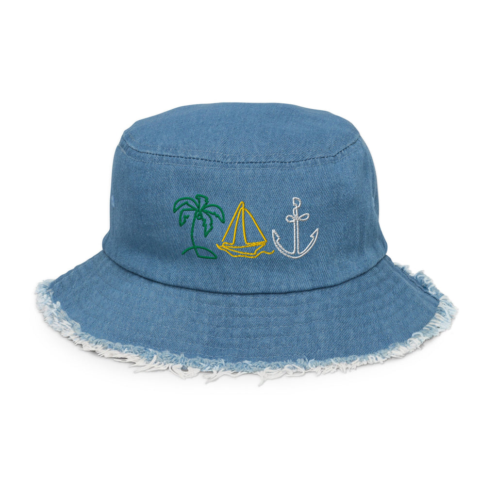 Gorro de pescador vaquero desgastado - Nemessis Shop