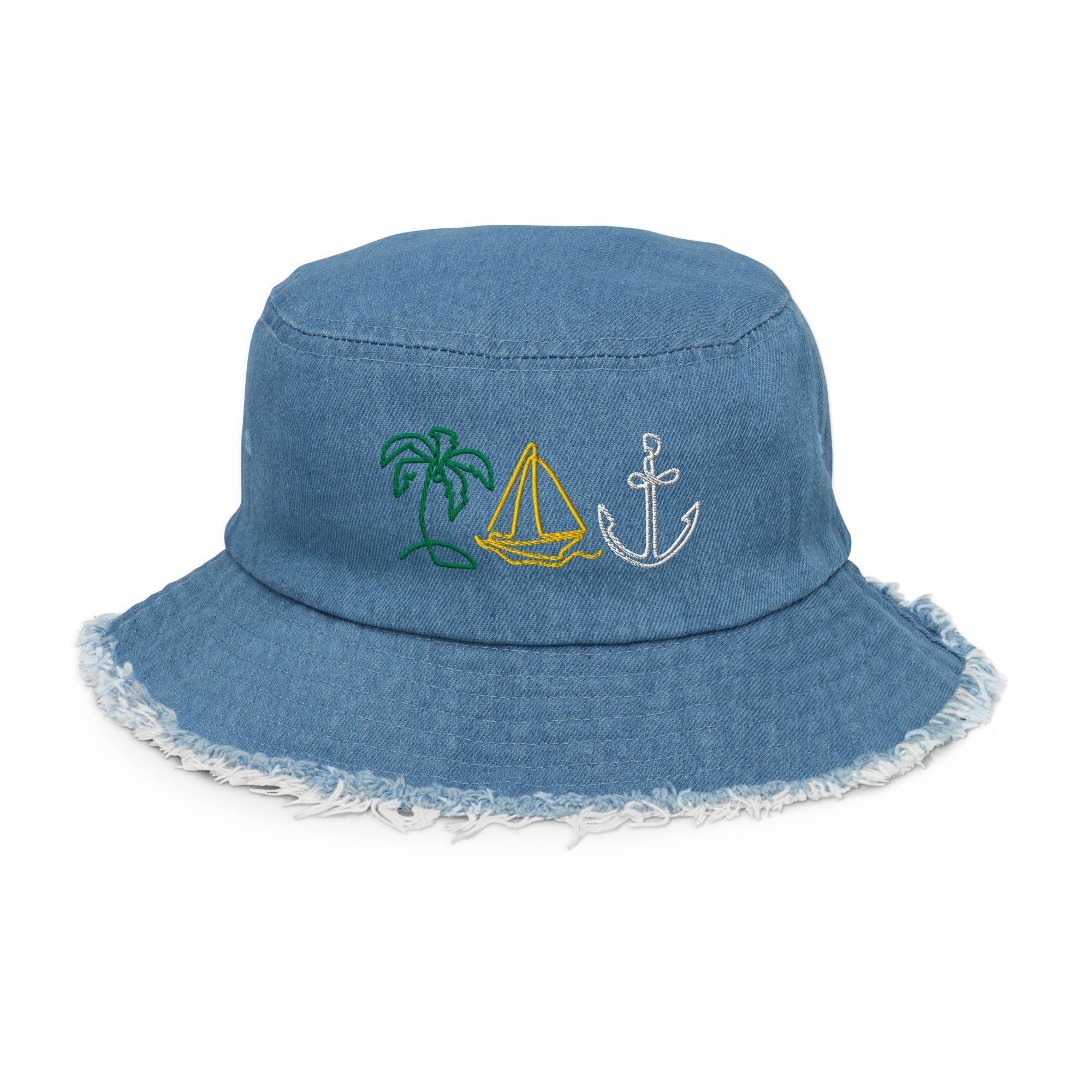Gorro de pescador vaquero desgastado - Nemessis Shop