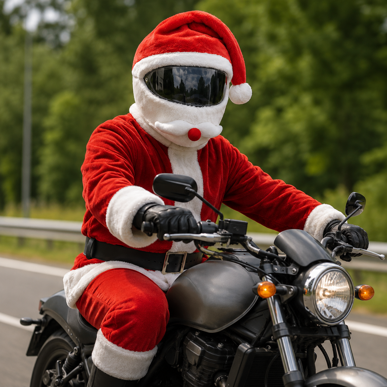 Funda Casco Papá Noel