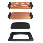 Grill Parrilla Plancha Barbacoa Eléctrico Cobre Sin Humos - Nemessis Shop®